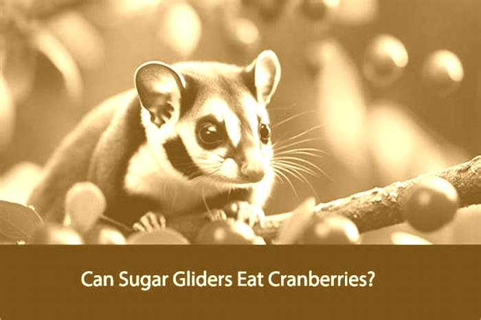 Can sugar glider eat cranberry?