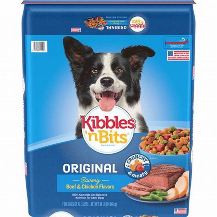 Dry dog kibble