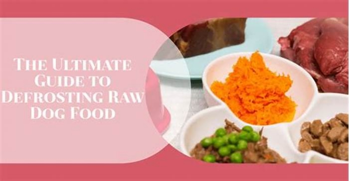 Is it OK to defrost raw dog food in microwave